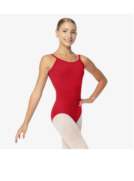 So Danca SL02 Patricia Adult Camisole Leotard With Princess Seams Red